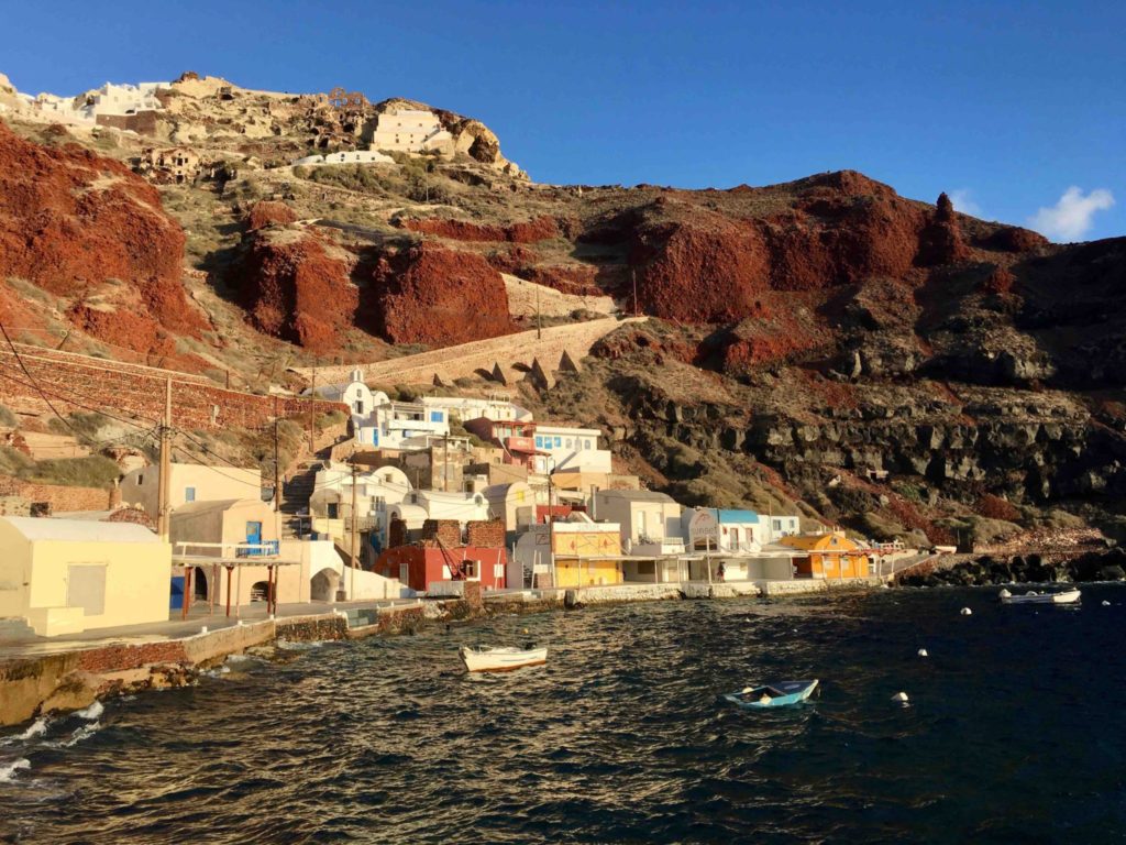 Ammoudi Bay is just a short walk down from Oia.