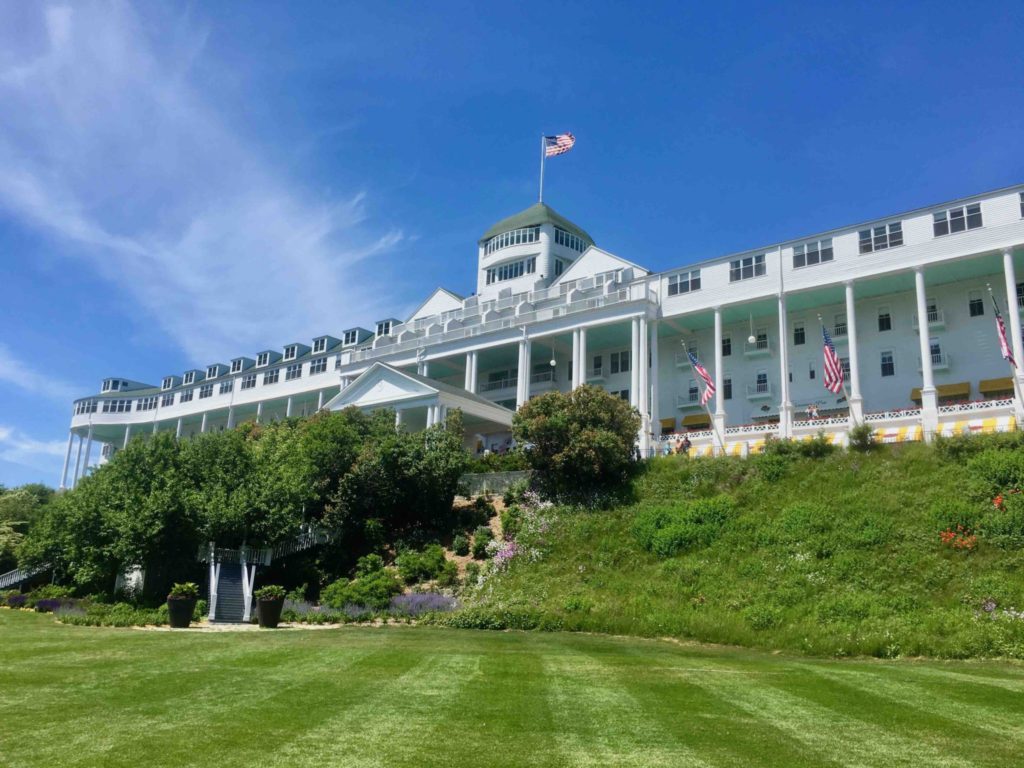 The Grand Hotel, boasting the longest porch in the world.
