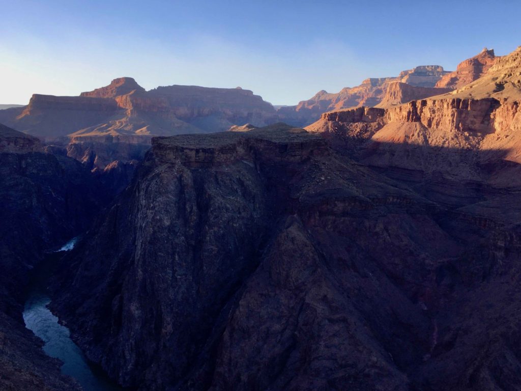 Plateau Point at sunset.