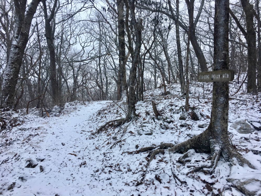 First snow on the trail