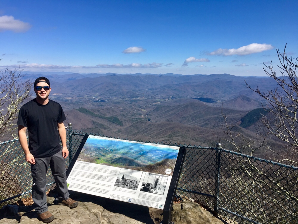 On top of Albert Mountain