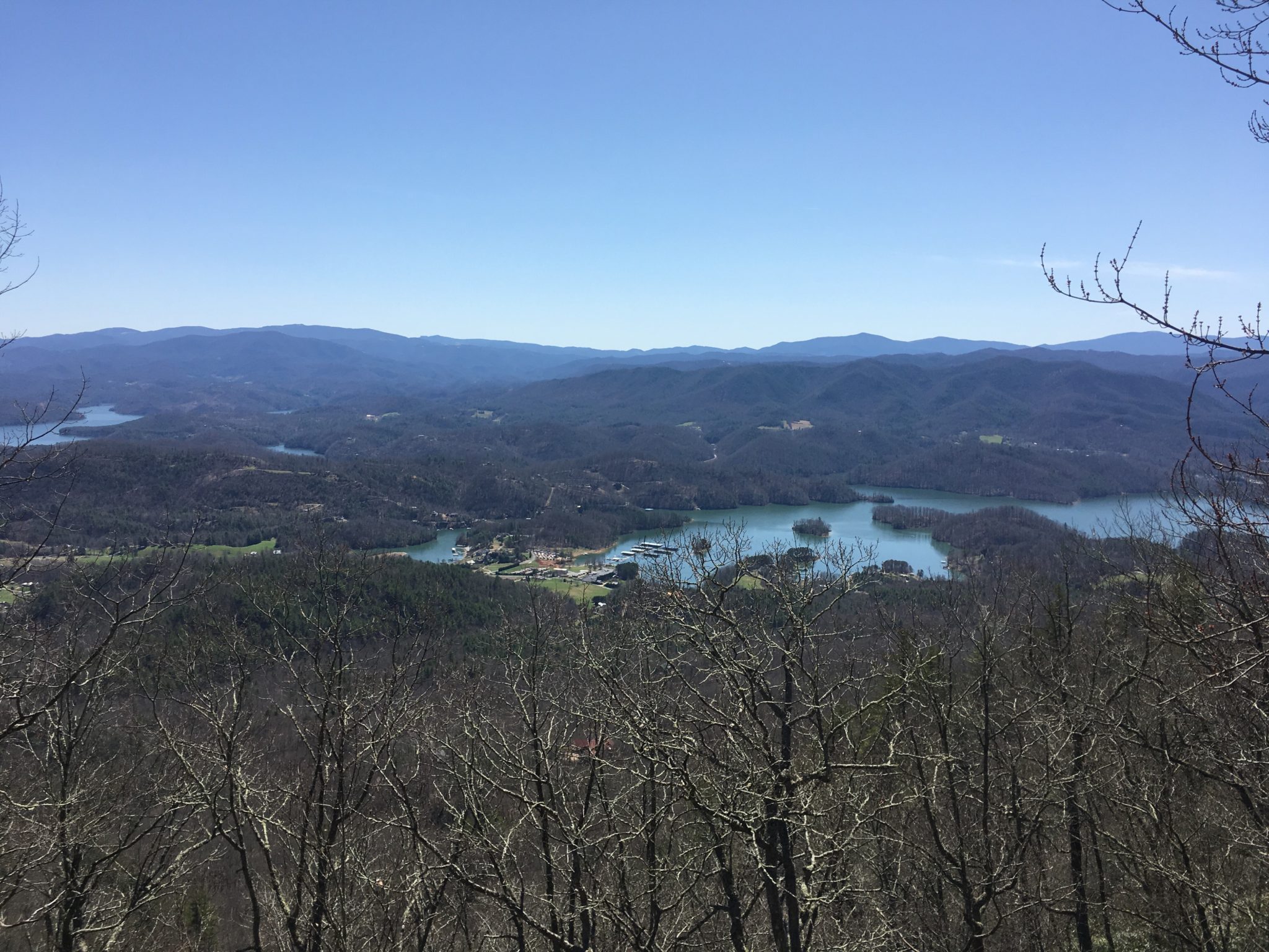 Hiking along a beautiful ridge