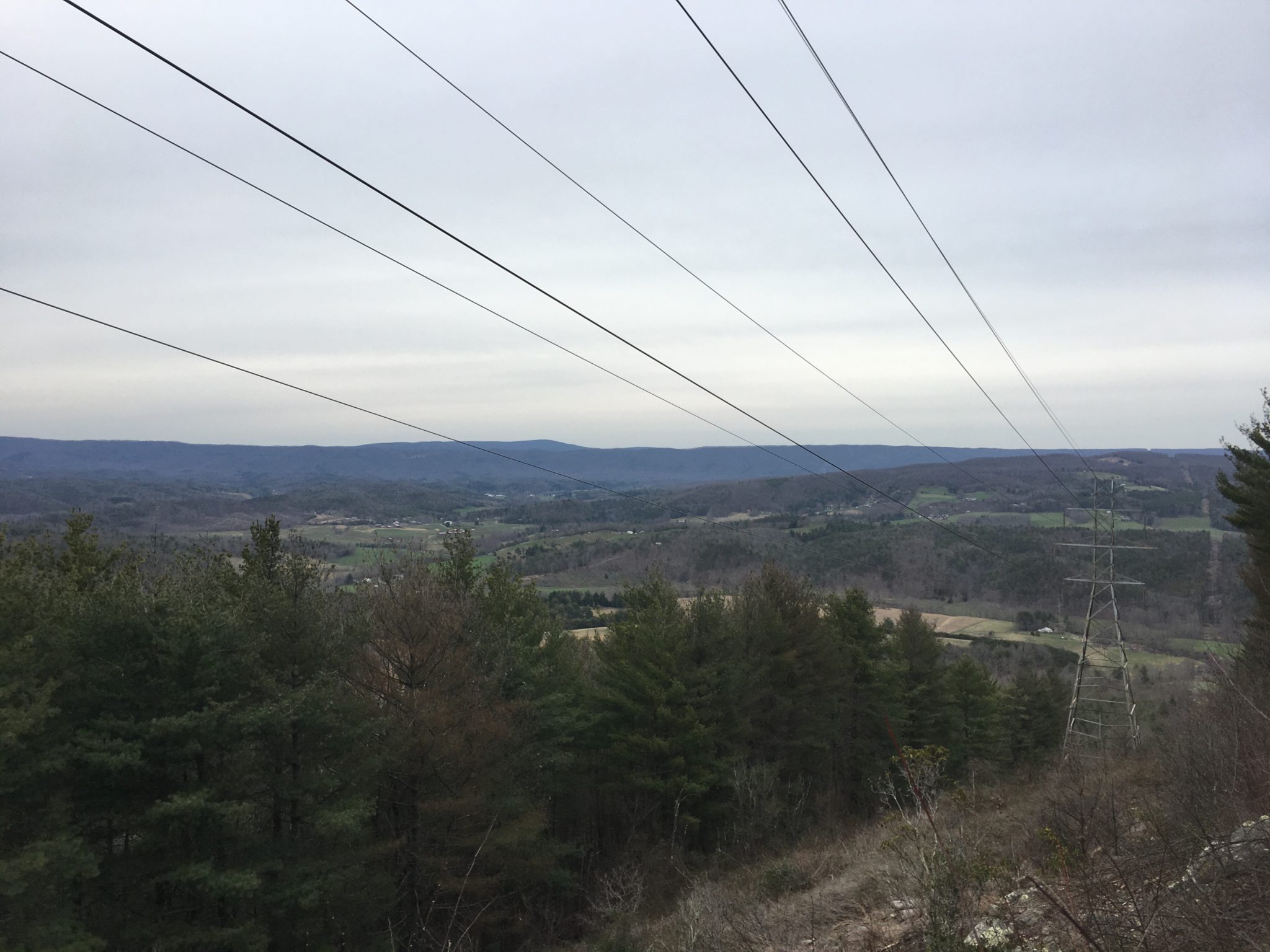 Sometimes the open areas clear-cut for the powerlines are the only places to get a good view