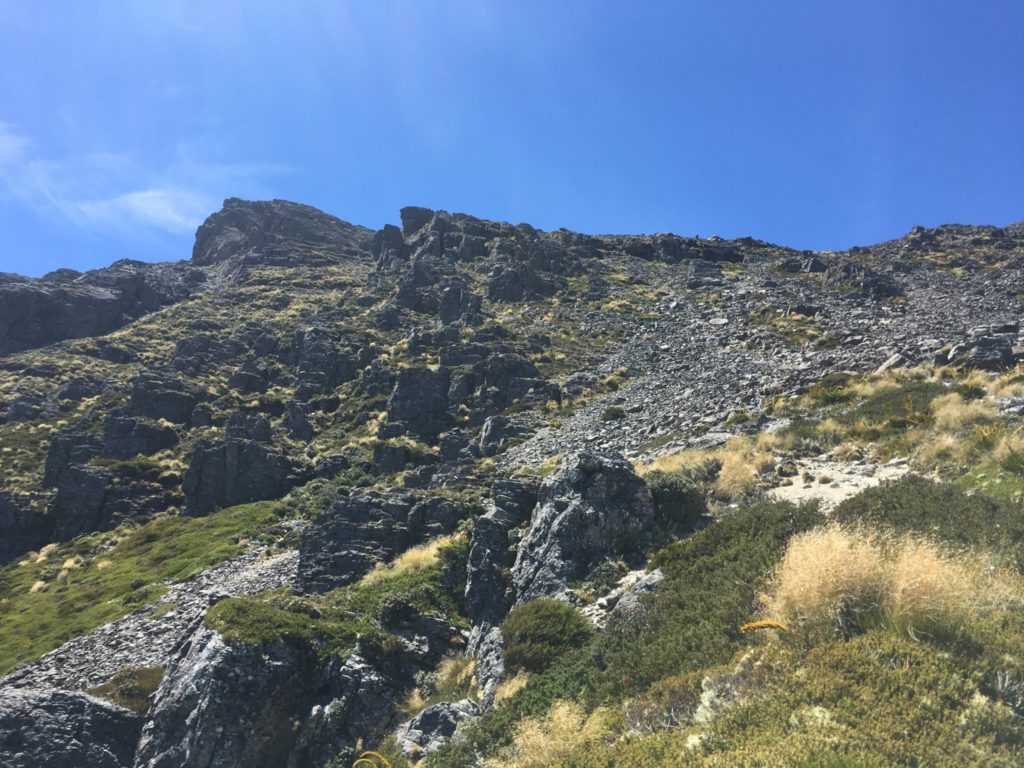 A steep ascent