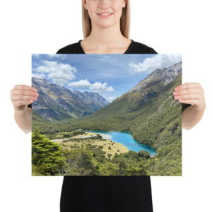 Blue Lake, Te Araroa Print