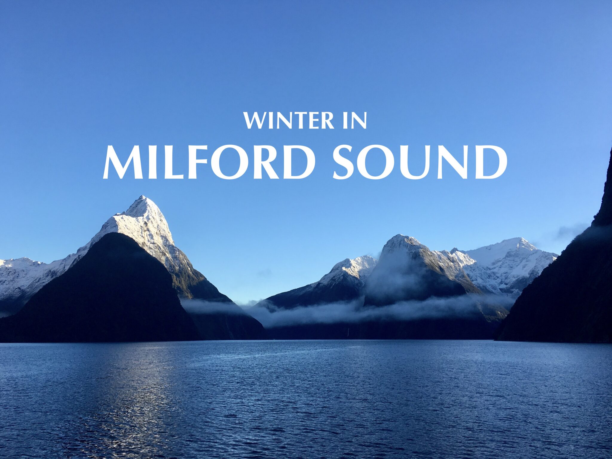 Winter in Milford Sound